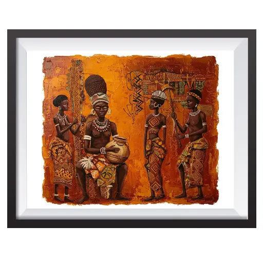 Retrato de Mulheres Africanas 115 x 80 cm - quadro digital